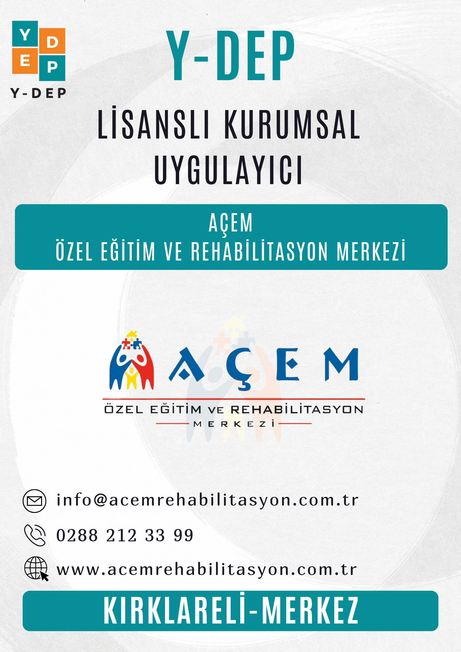 AÇEM Özel Eğitim ve Rehabilitasyon Merkezi / Kırklareli